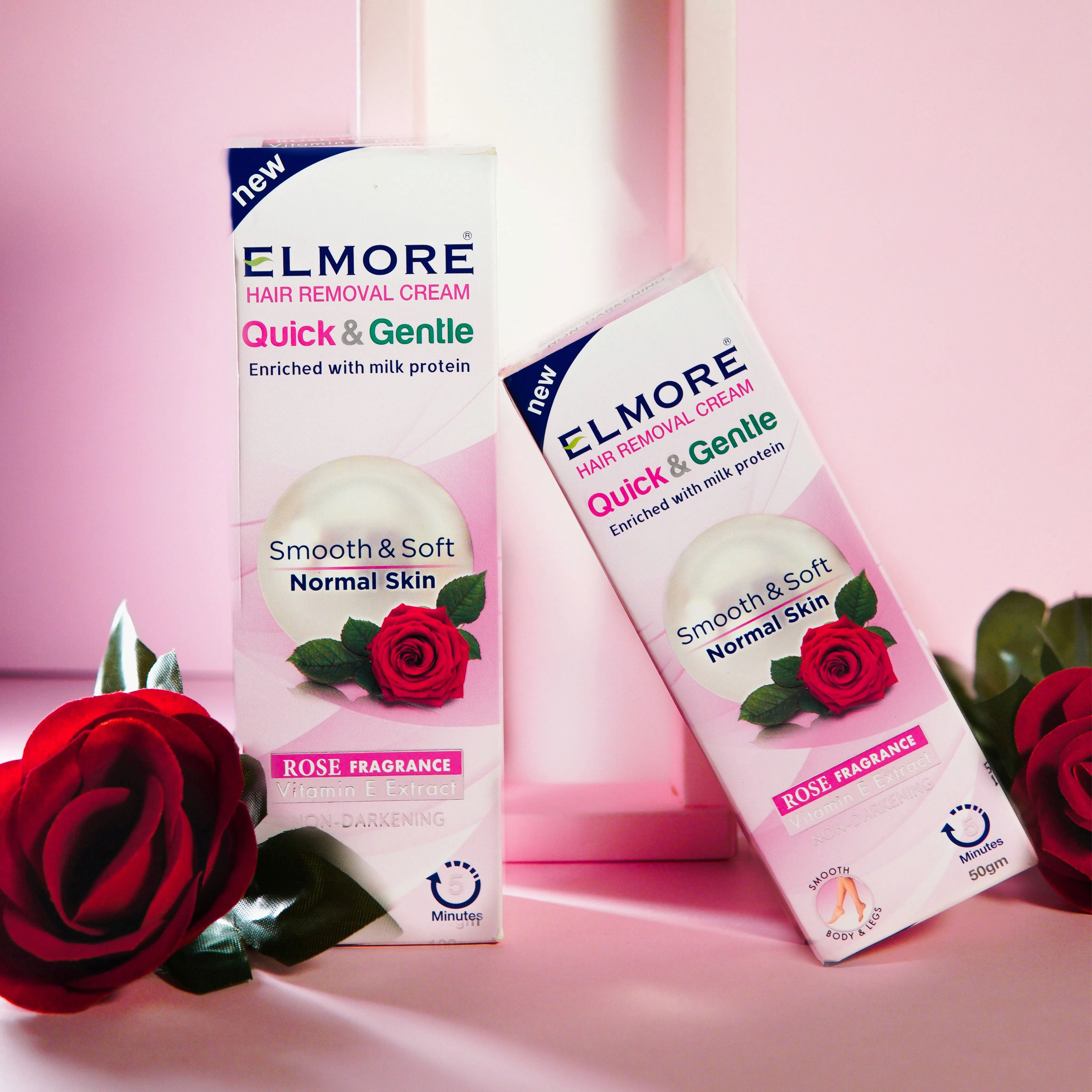 Elmore Hair Removal Cream Rose Fragrance
