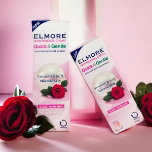 Elmore Hair Removal Cream Rose Fragrance