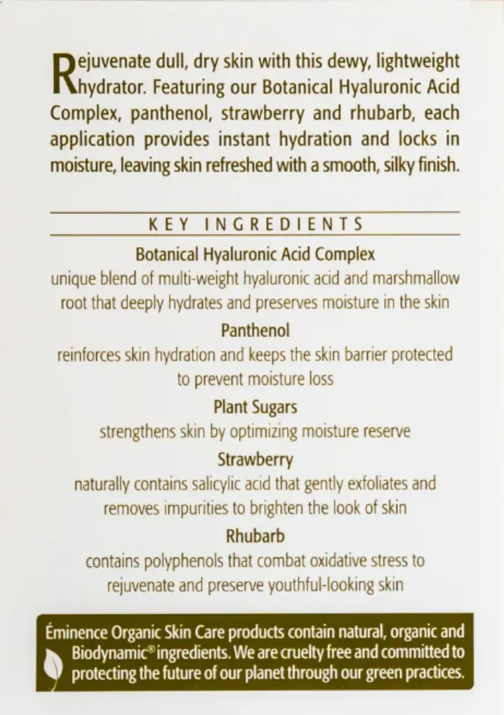 Eminence Strawberry Rhubarb Hyaluronic Body Lotion