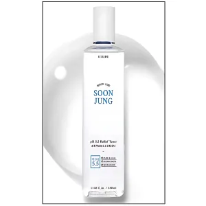 Etude Soon Jung pH 5.5 Relief Toner - Alcohol-Free, Soothing Low pH Formula for Sensitive Skin
