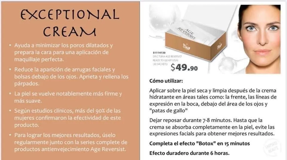 Exceptional Cream 30 PCS-Age Reversist | Dr. C. Tuna | Farmasi