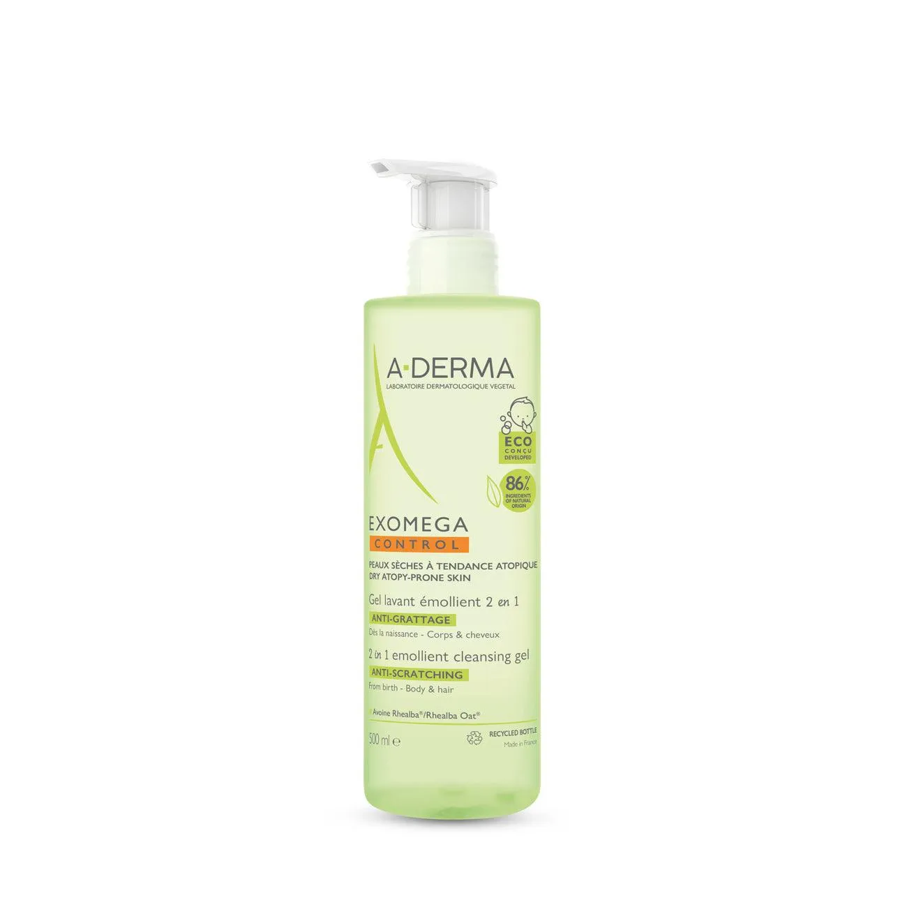 Exomega Control 2 in 1 Emollient Cleansing Gel - Anti-Scratching