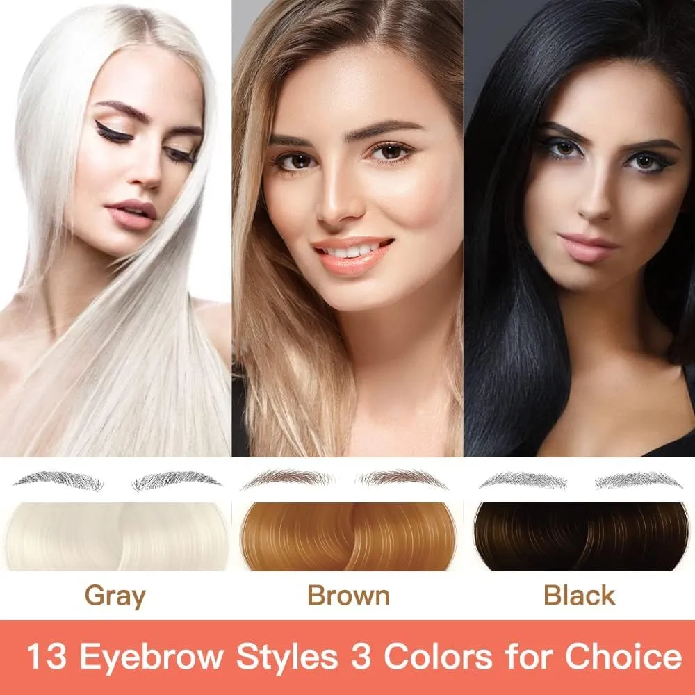 Eyebrow Tattoo Stickers 78 Pairs, 8 Sheets Eyebrow Temporary Tattoo Peel Off Sticker Waterproof 6D Hair-Like False Instant Transfer False Brows Makeup for Women, Girls | Natural Strokes, Shaping