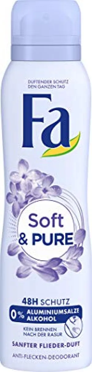 Fa Spray Deodorant, Soft & Pure 150ml