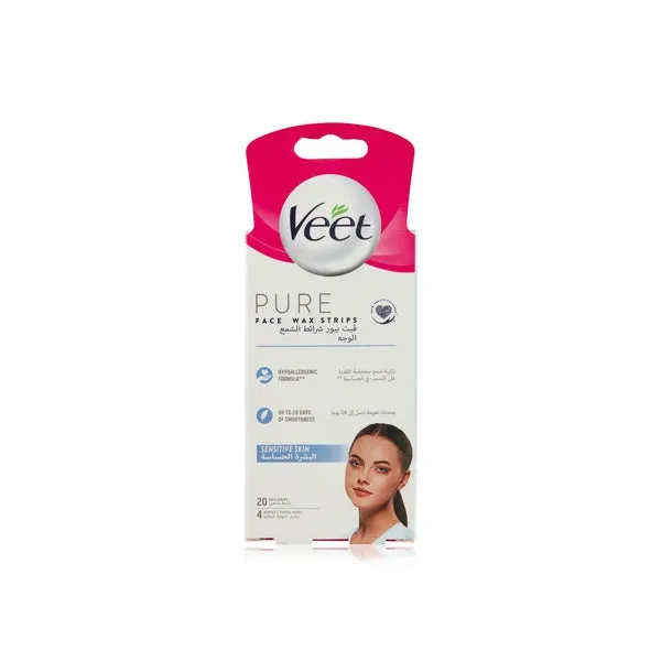 FACE WAX STRIPS X20