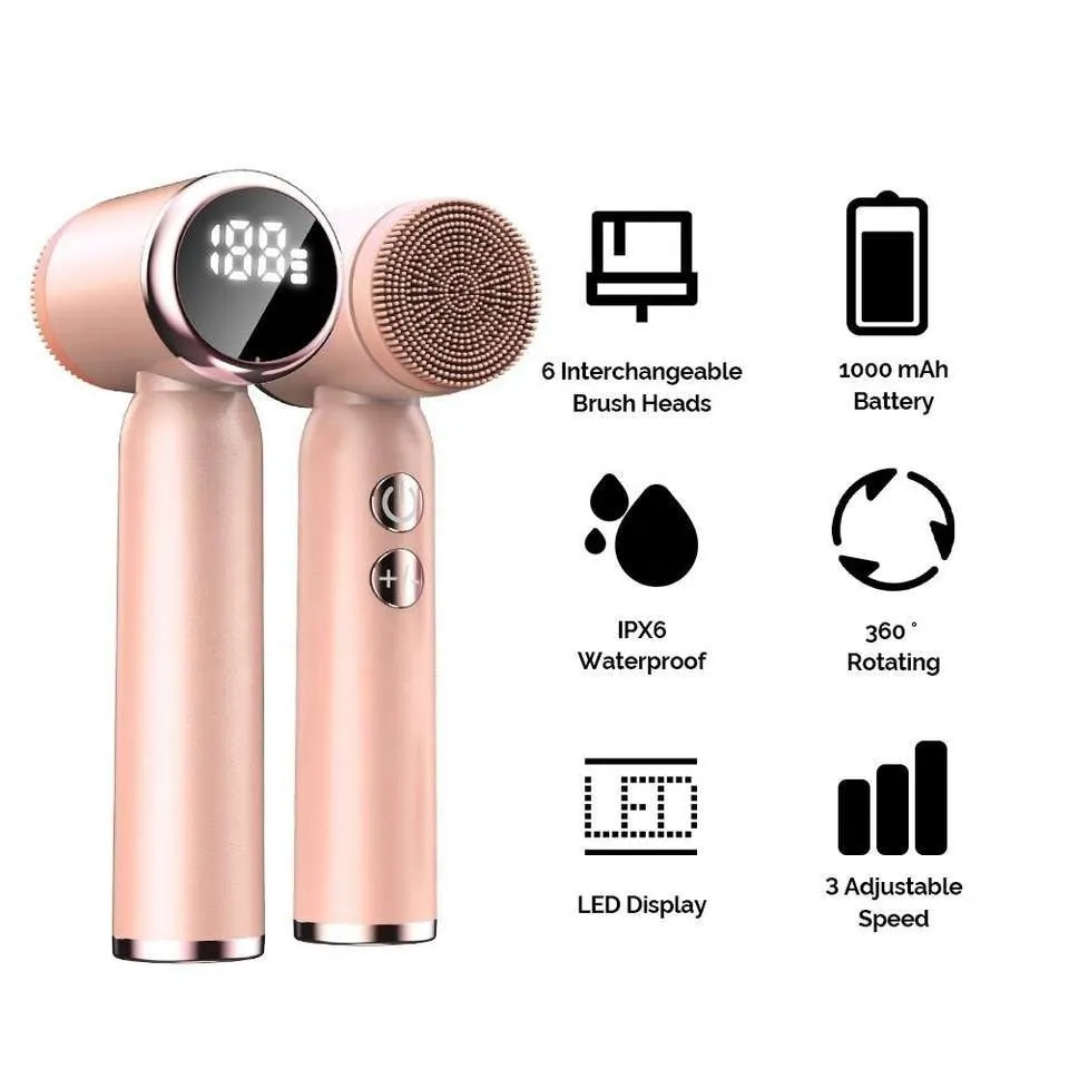 Facial Cleansing Spin Roller & Electric Callus Remover Feet Pack