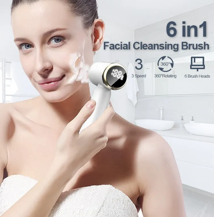 Facial Cleansing Spin Roller & Electric Callus Remover Feet Pack