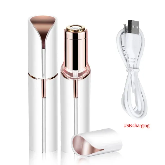 Facial Hair Removal Electric Razor Shaver Rechargeable for Lips, Chin, Armpit, Peach Fuzz, Cheek Women