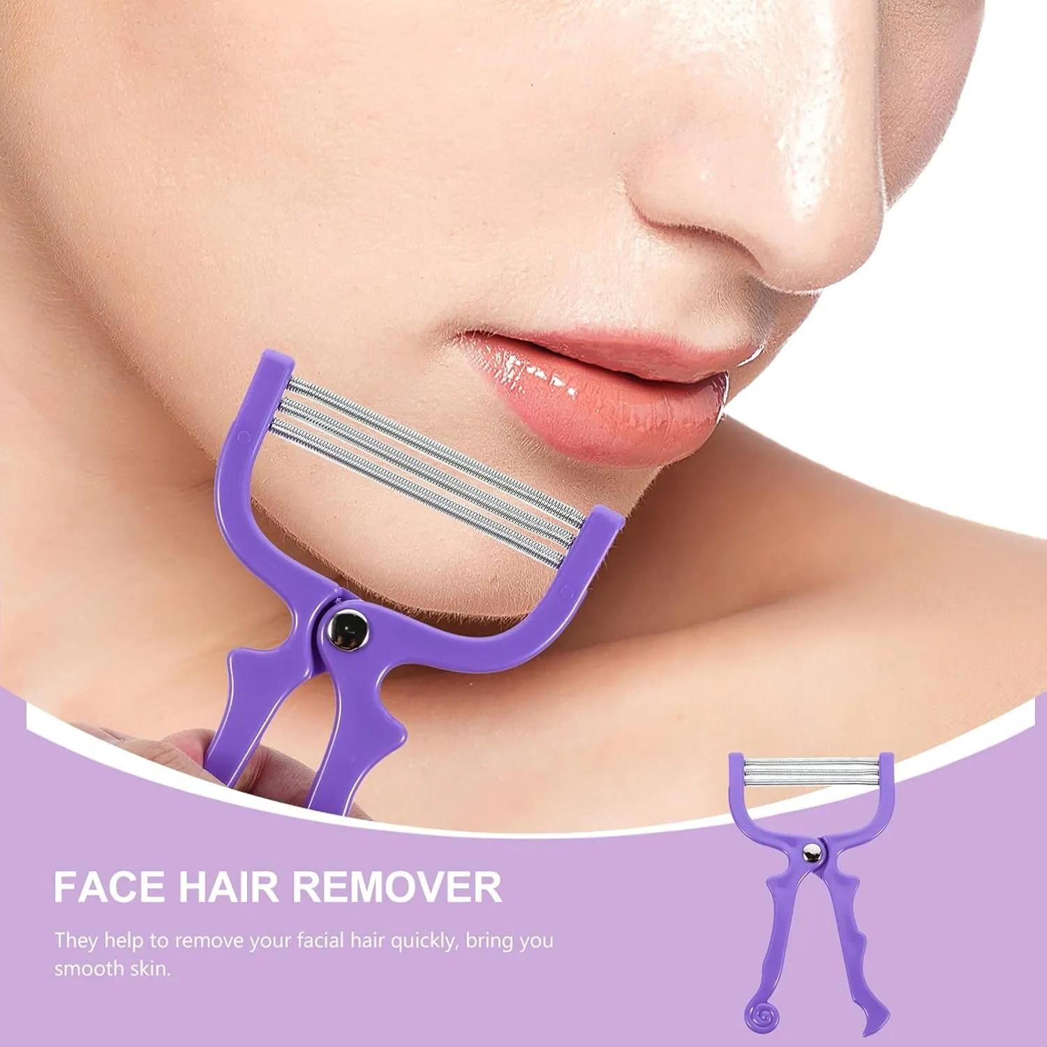 Facial Hair Remover Spring Epilator for Face 1 Pc