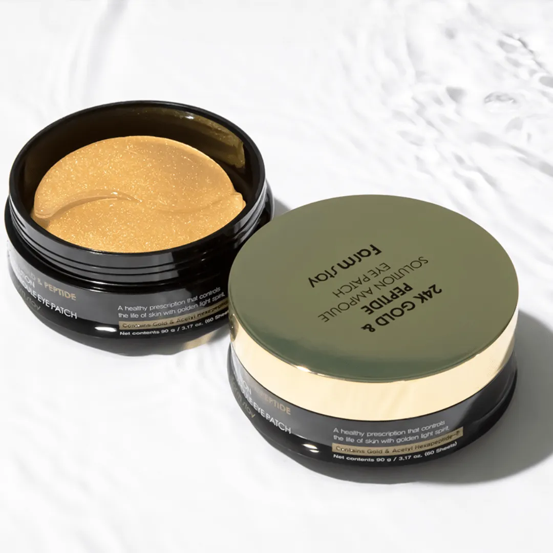 Farmstay 24K Gold & Peptide Solution Ampoule Eye Patch (60 Sheets)