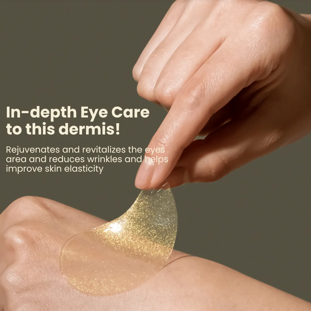 Farmstay 24K Gold & Peptide Solution Ampoule Eye Patch (60 Sheets)