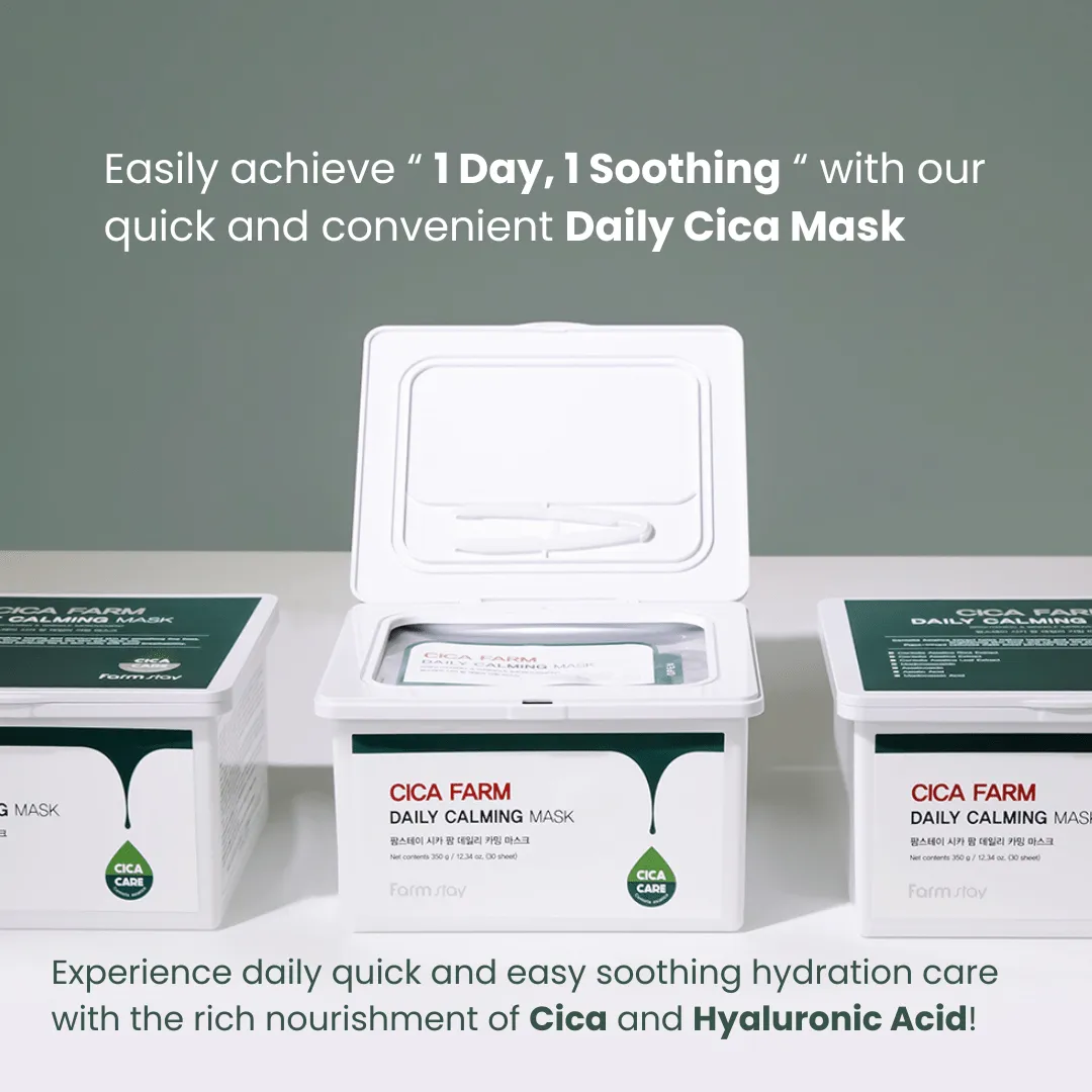 Farmstay Cica Farm Daily Calming Mask (30 Sheets)