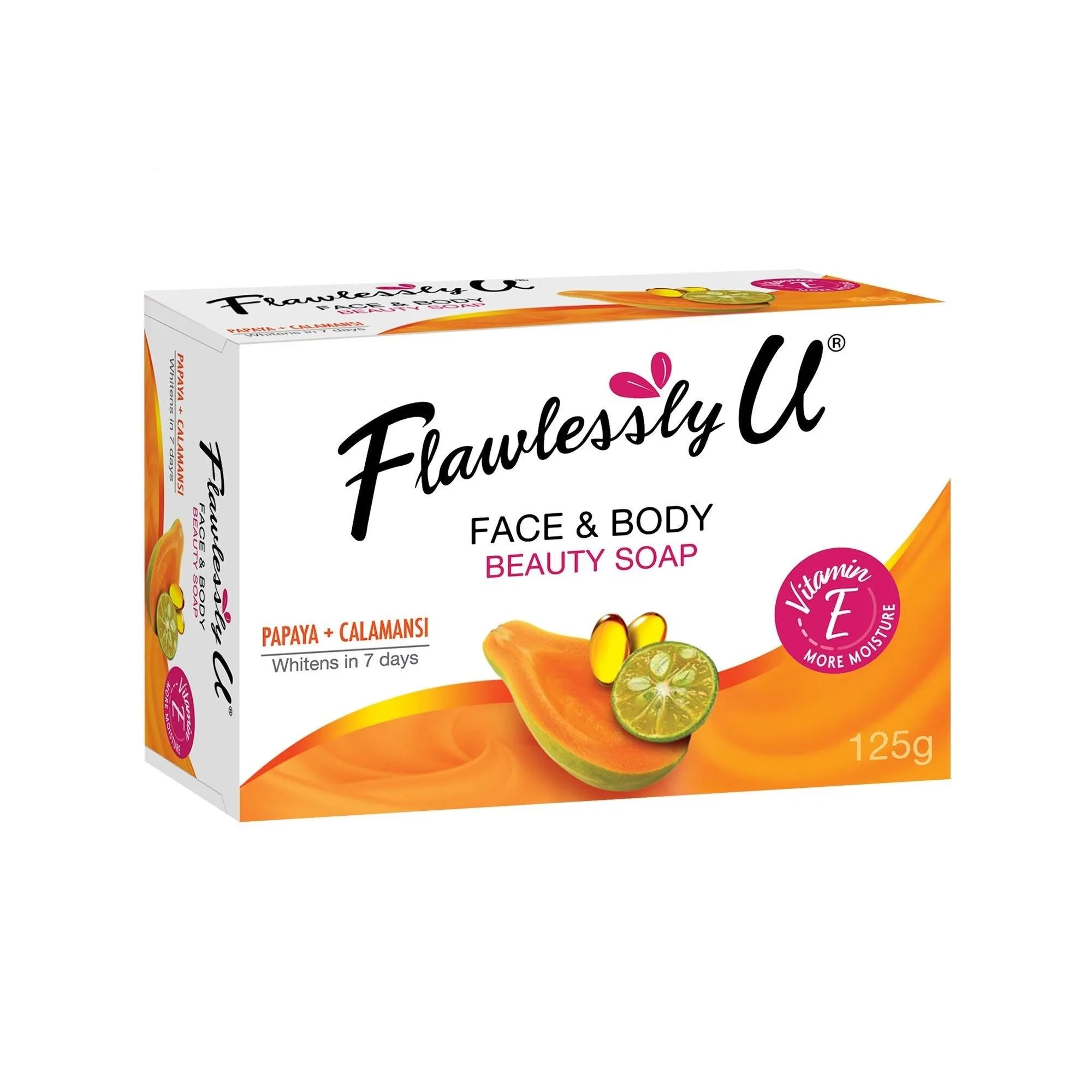 Flawlessly U Papaya   Calamansi Face & Body Beauty Soap - 125g