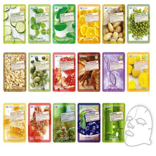 FOODAHOLIC 3D Natural Essence Mask 10 Sheets