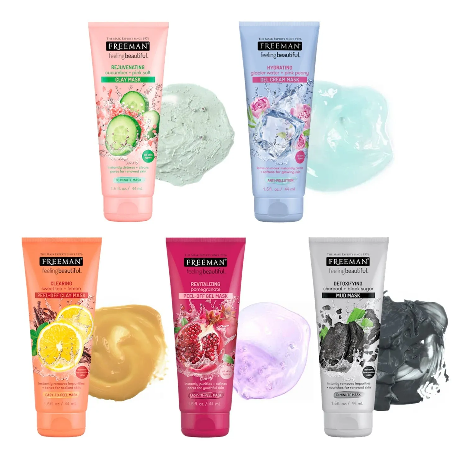 Freeman Face Mask 1.5oz 2 Tubes