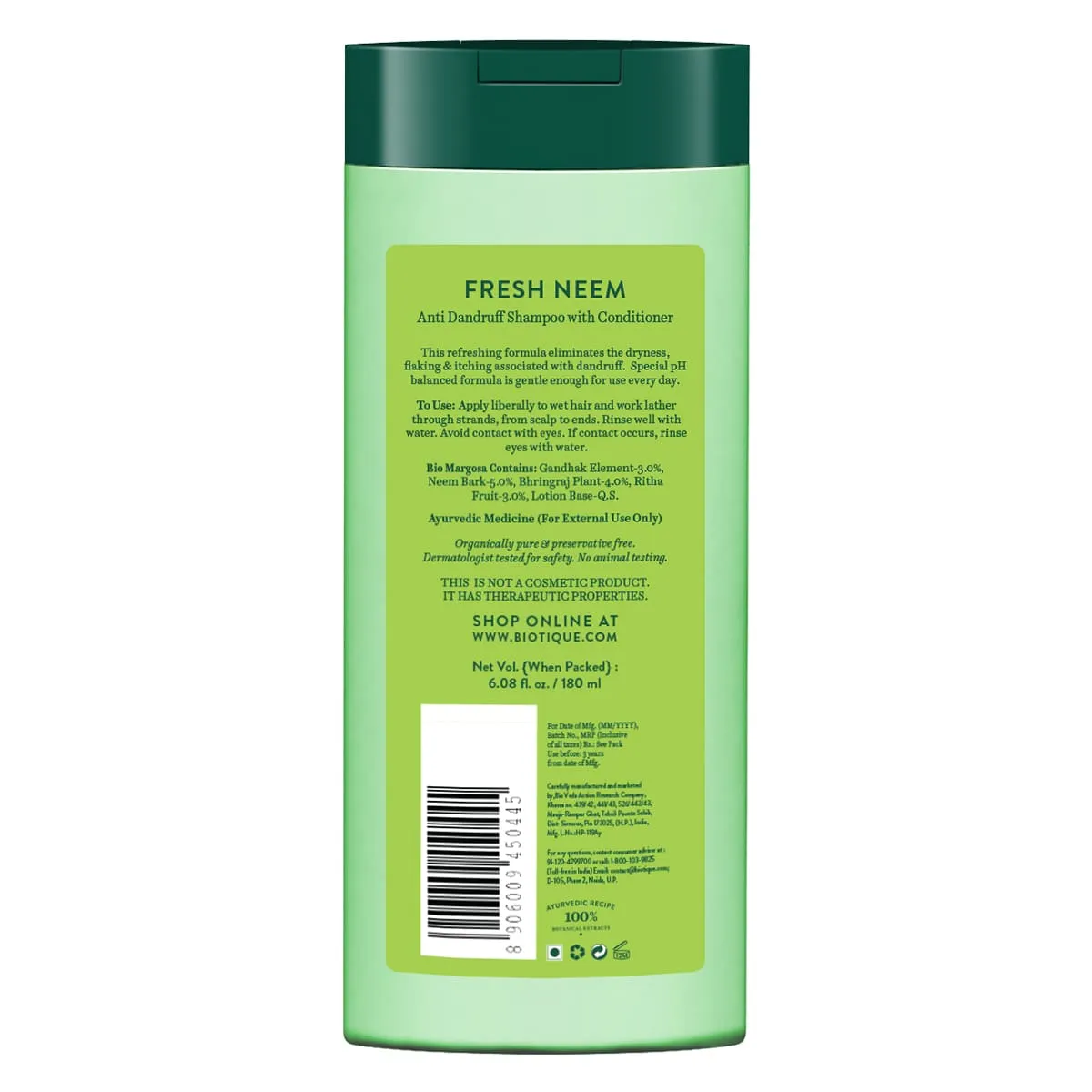 FRESH NEEM Anti Dandruff Shampoo & Conditioner 340ml Pack of 2