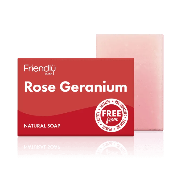 Friendly Rose Geranium Hand and Body Soap Bar