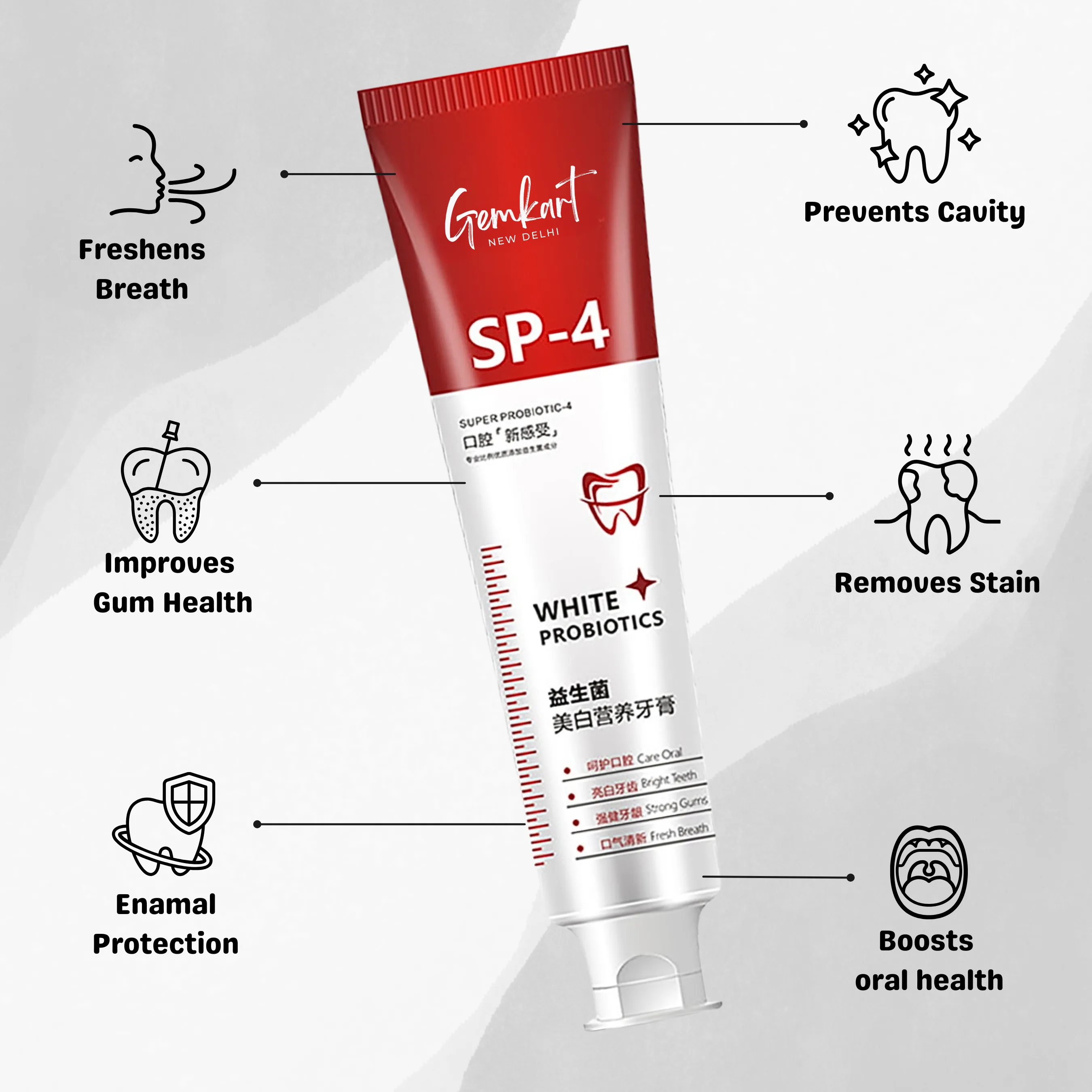 GemWhite™ | Probiotic Toothpaste