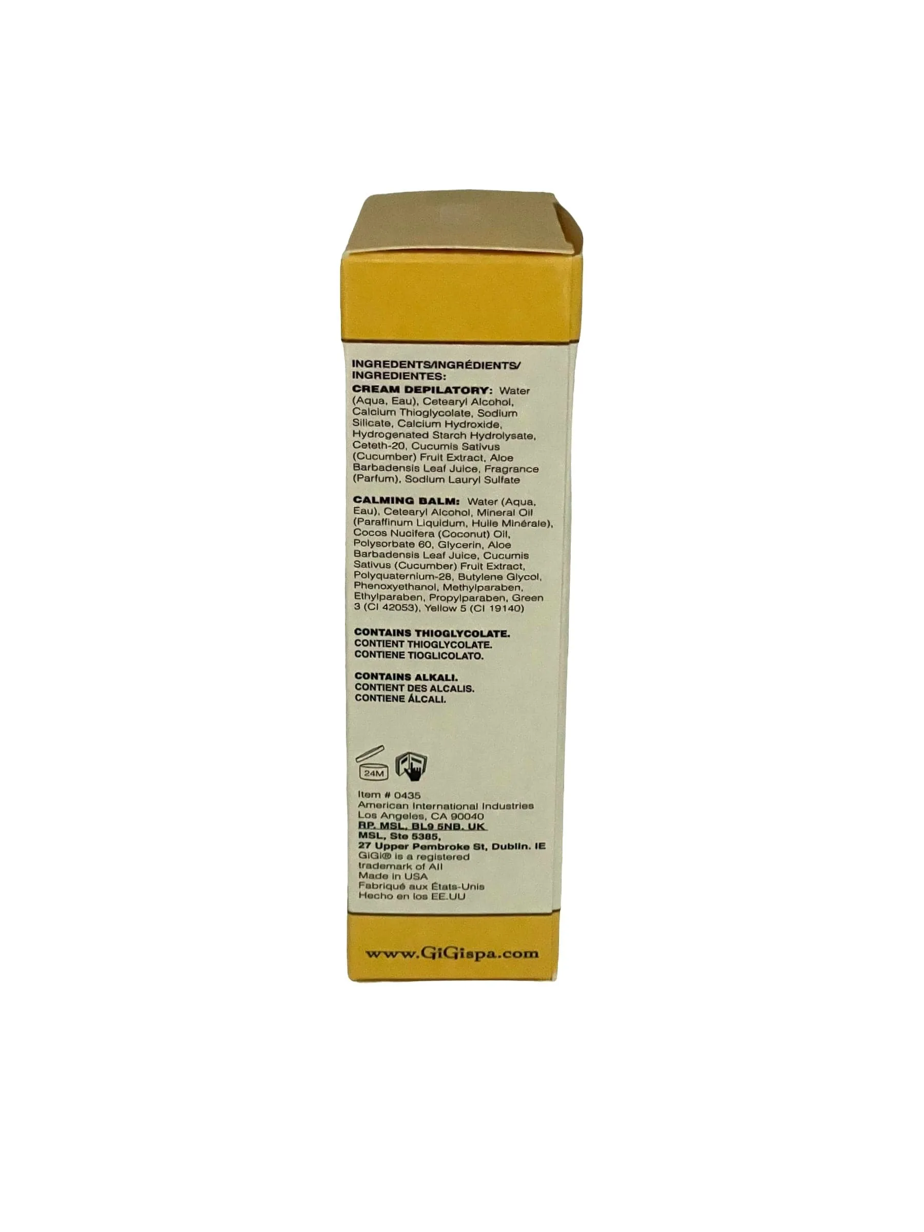 GiGi Hair Removal Cream For Face With Calming Balm 1 oz