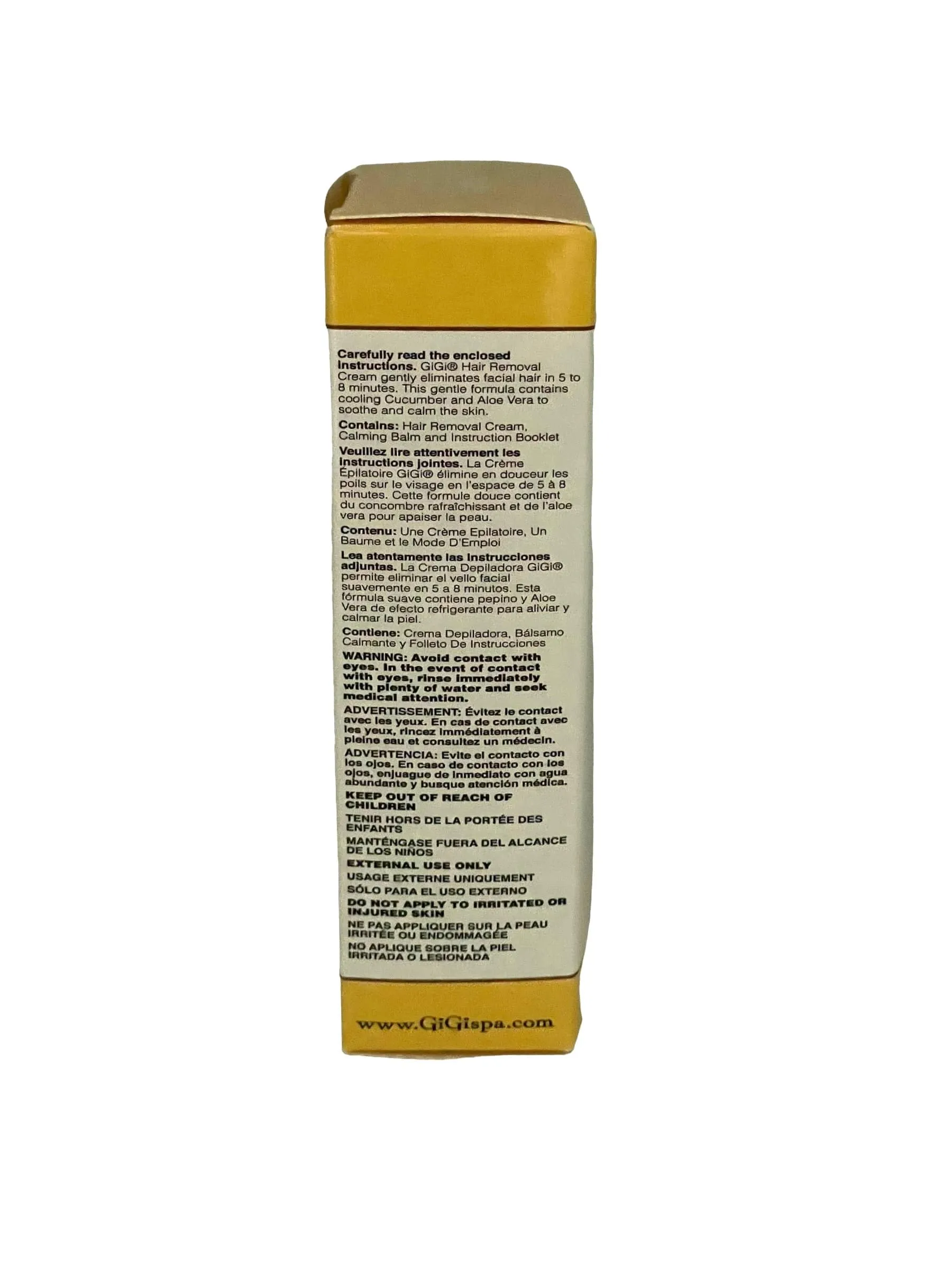 GiGi Hair Removal Cream For Face With Calming Balm 1 oz