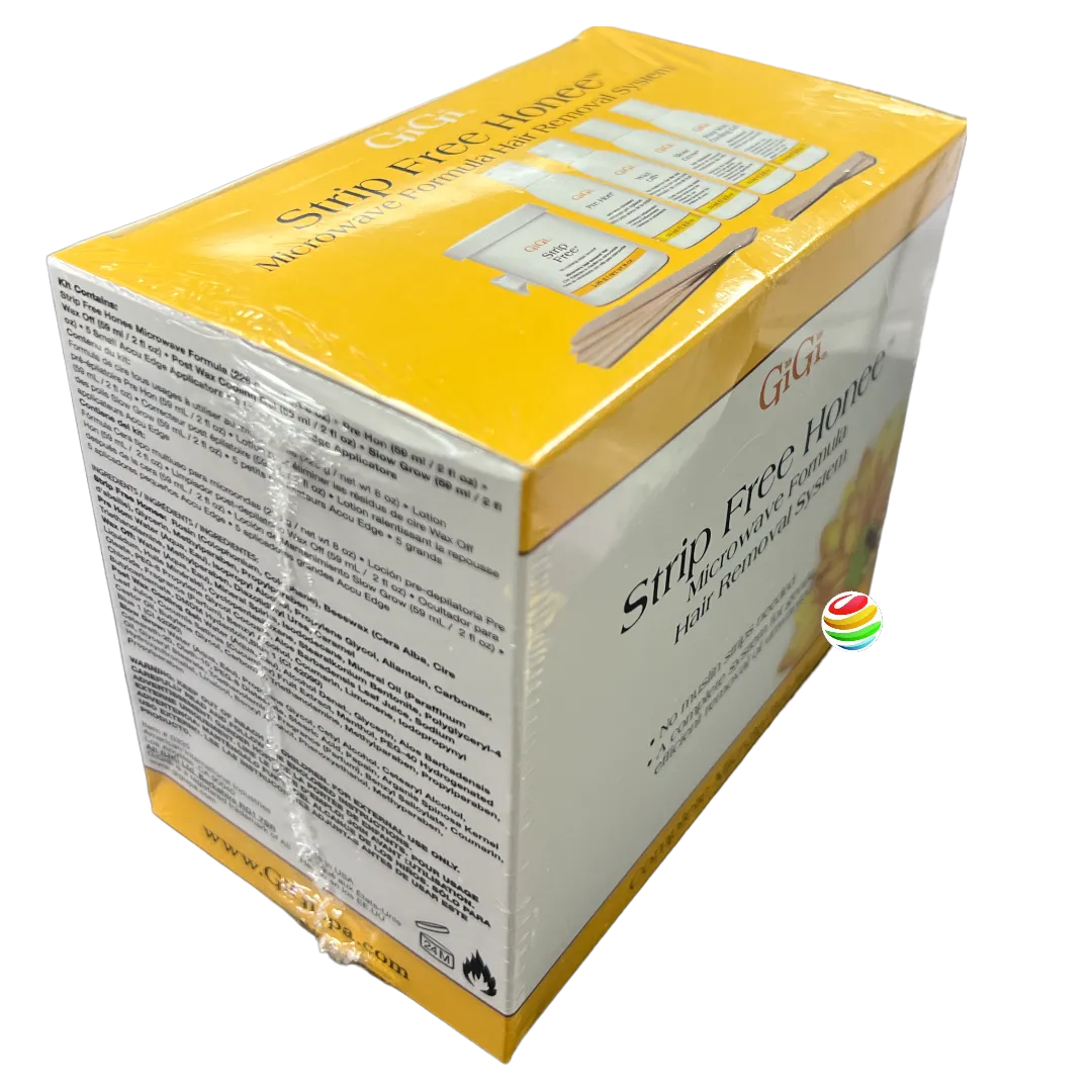 GiGi Strip Free Honee Wax Microwave Formula Hair Removal System Complete Microwave Kit