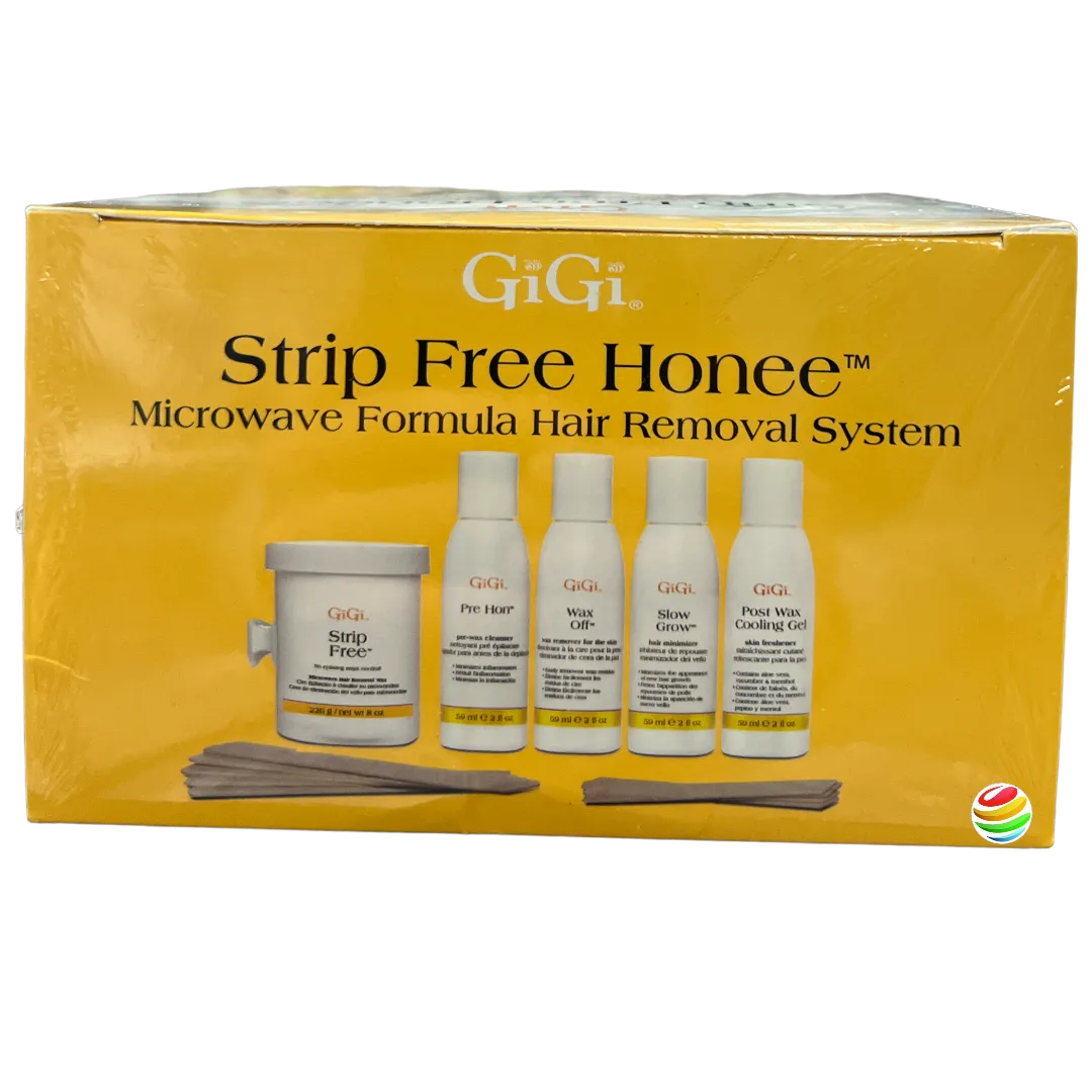 GiGi Strip Free Honee Wax Microwave Formula Hair Removal System Complete Microwave Kit