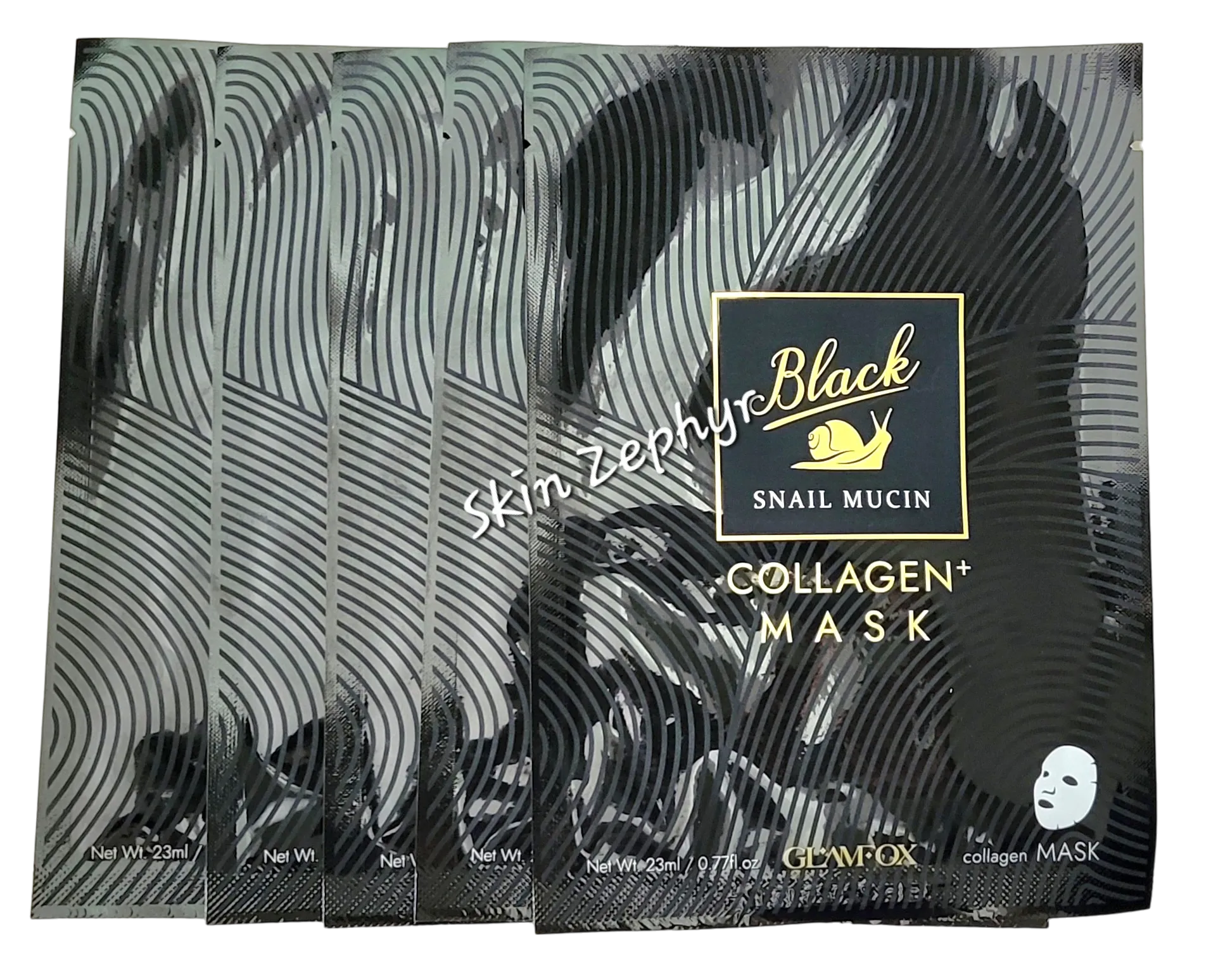Glamfox Black Snail Collagen Masks