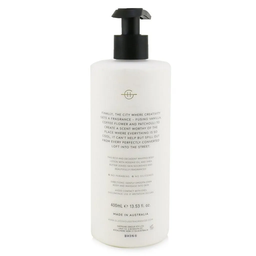 GLASSHOUSE - Body Lotion - Melbourne Muse (Coffee Flower & Vanilla)