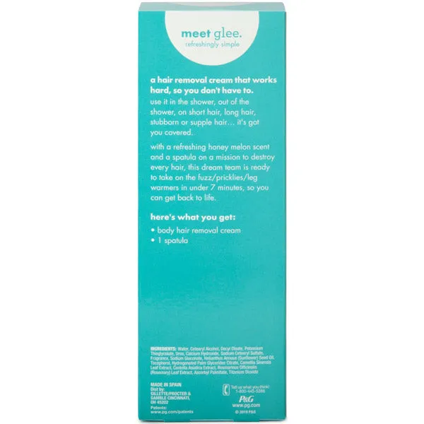 Glee Body Hair Removal Cream Kit for Women, Depilatory