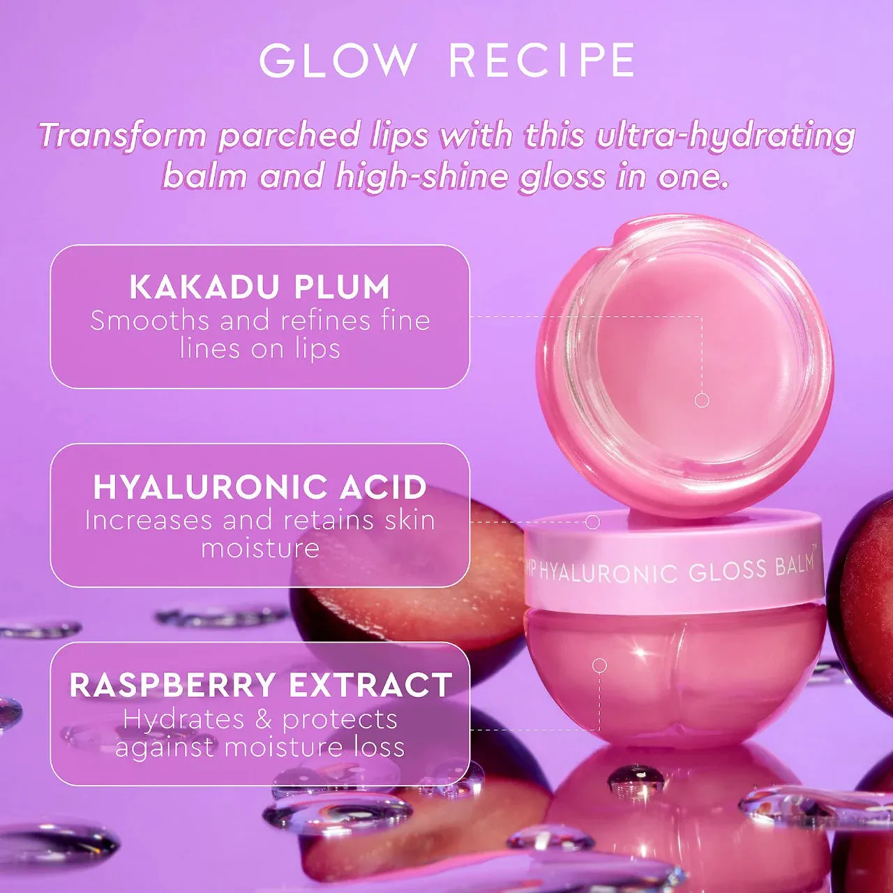 Glow Recipe - Plum Plump Hyaluronic Gloss Balm - 15 ml