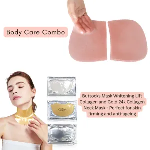 Gold 24k collagen neck mask  & Buttocks Mask Whitening Lift Collagen Pack(10 Pack)