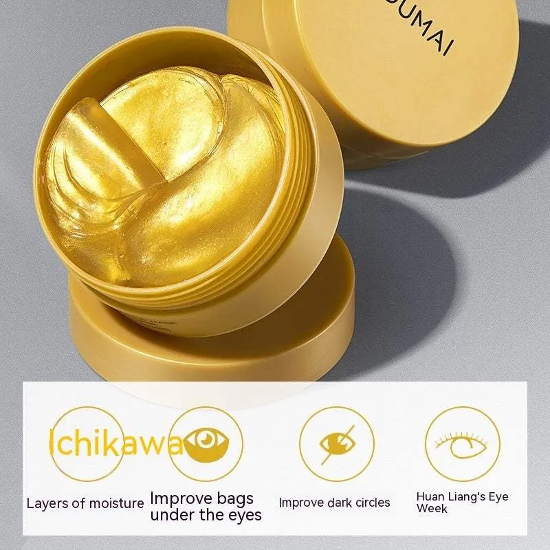 Gold Eye Patches 24k Gold Essence Eye Patches Mask for Anti Aging, Wrinkles Dark Circles Collagen Eye Patches