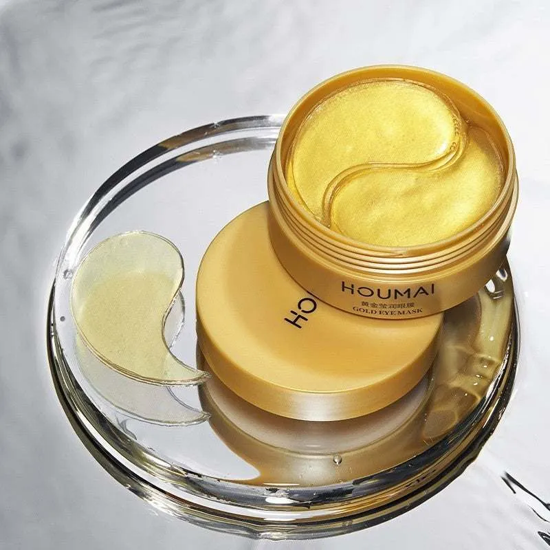 Gold Eye Patches 24k Gold Essence Eye Patches Mask for Anti Aging, Wrinkles Dark Circles Collagen Eye Patches