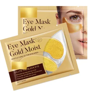Golden Bliss: 24k Gold Infused Restful Eye Mask: Reduces Wrinkles. Eliminates Eye Bags and Circles, 2 oz. (12 pairs)
