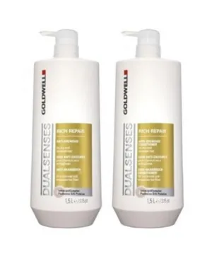 Goldwell Dualsenses Rich Repair Cream Shampoo Anti Breakage Conditioner