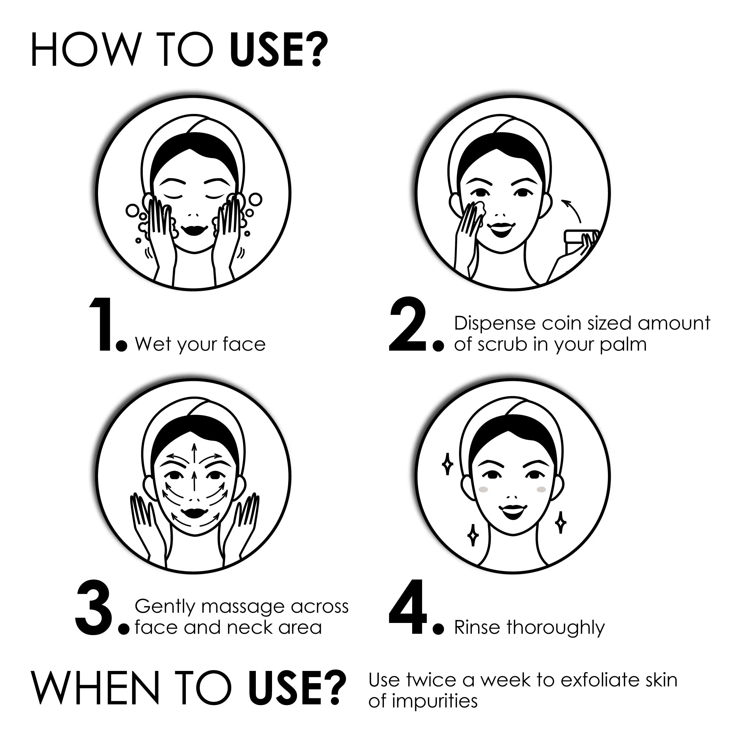 Good Vibes Activated Charcoal Deep Cleansing Face Scrub | Anti-Acne, Blackhead | With Almond Oil | No Parabens, No Sulphates, No Mineral Oil (100 g)