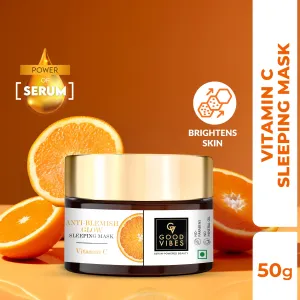 Good Vibes Anti Blemish Glow Sleeping Mask Vitamin C with Power Of Serum (50 g)