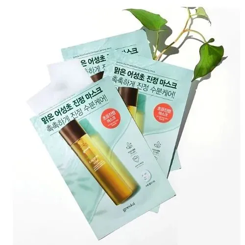 GOODAL Houttuynia Cordata Calming Sheet Mask قناع ورقي عشبي