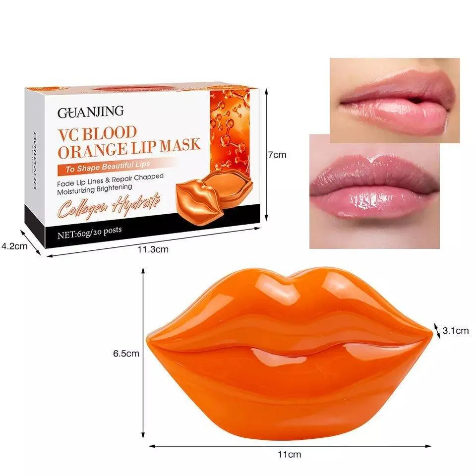 Guanjing VC (Vitamin C) Blood Orange Lip Mask to Shape Beautiful Lips - 20 masks