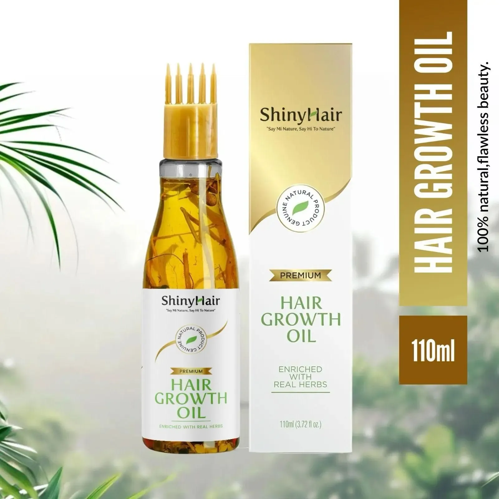 Hair Growth Oil - ShinyHair Oil Enriched With Real Herbs 110ml