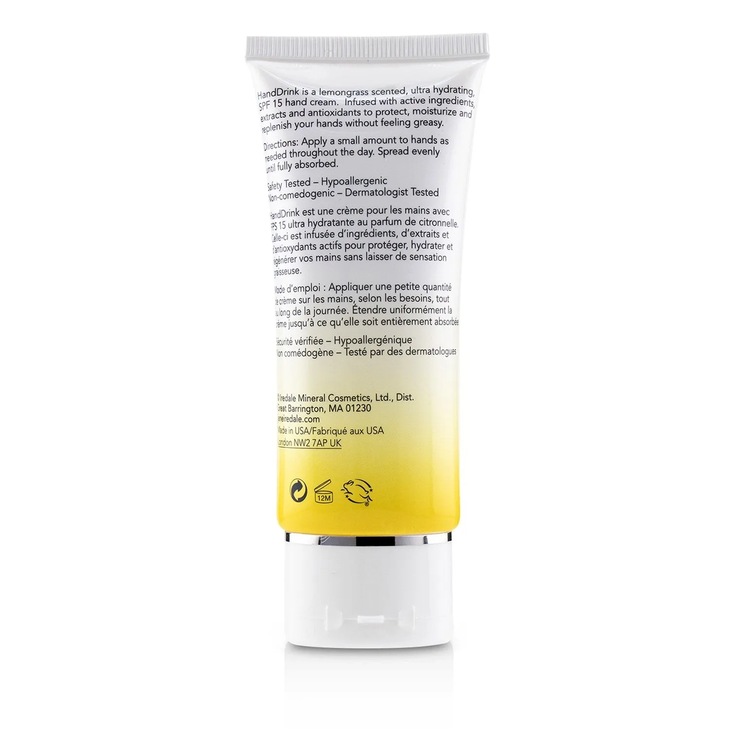 HandDrink Hand Cream SPF15 - Lemongrass