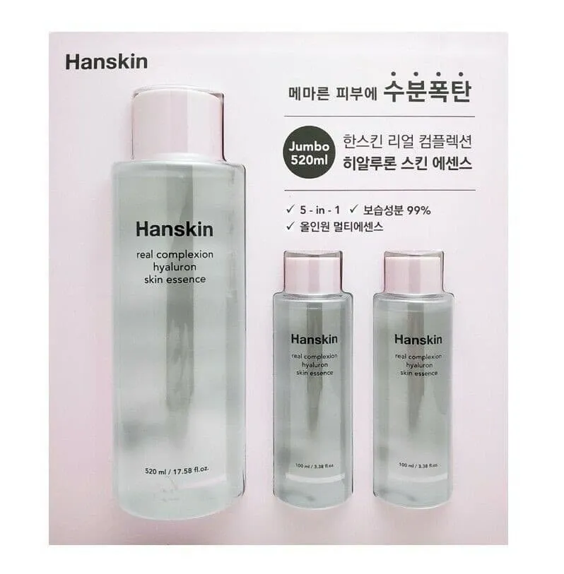 HANSKIN Real Complexion Hyaluron Skin Essence 520ml Special Set