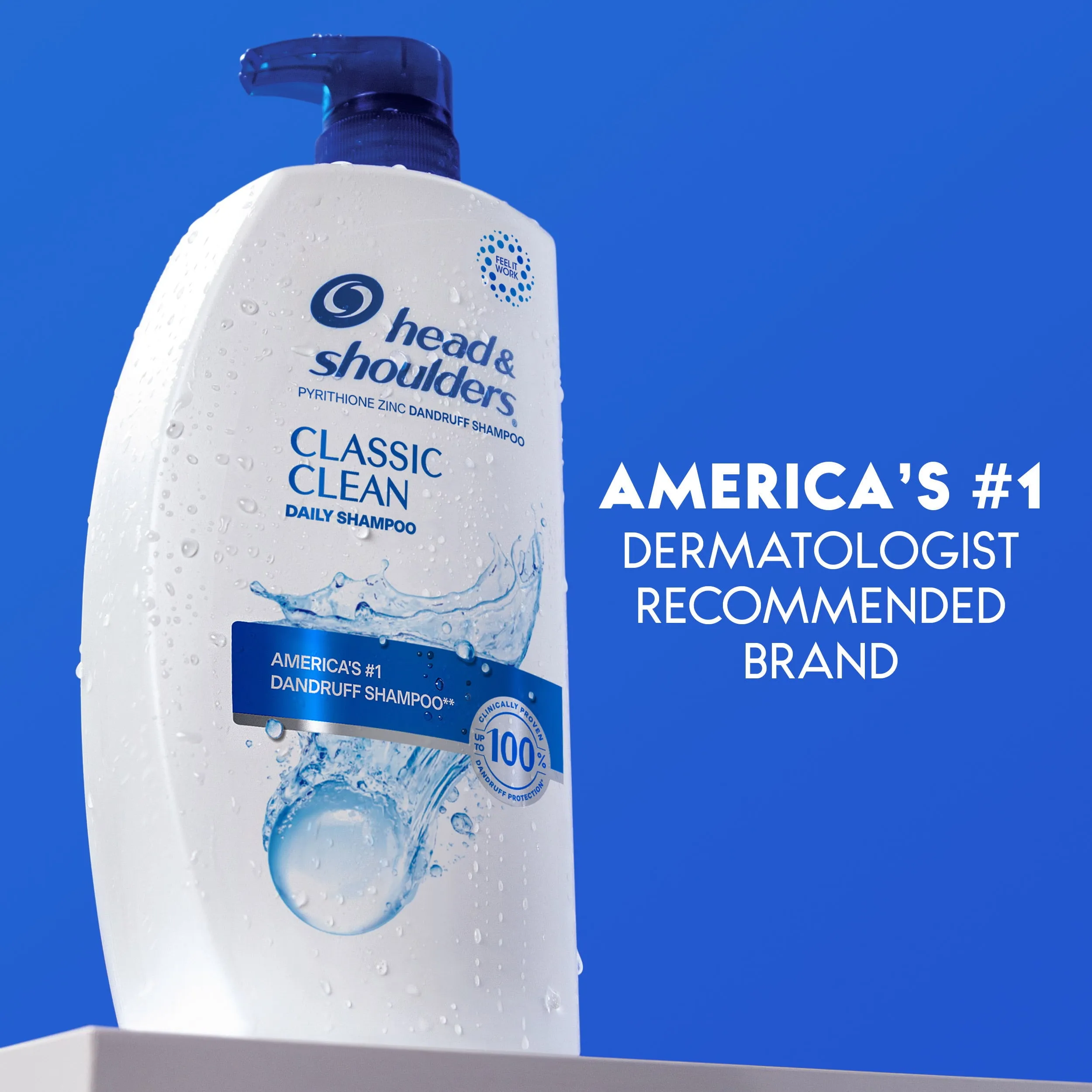 Head and Shoulders Dandruff Shampoo, Classic Clean, 28 oz, High Quality