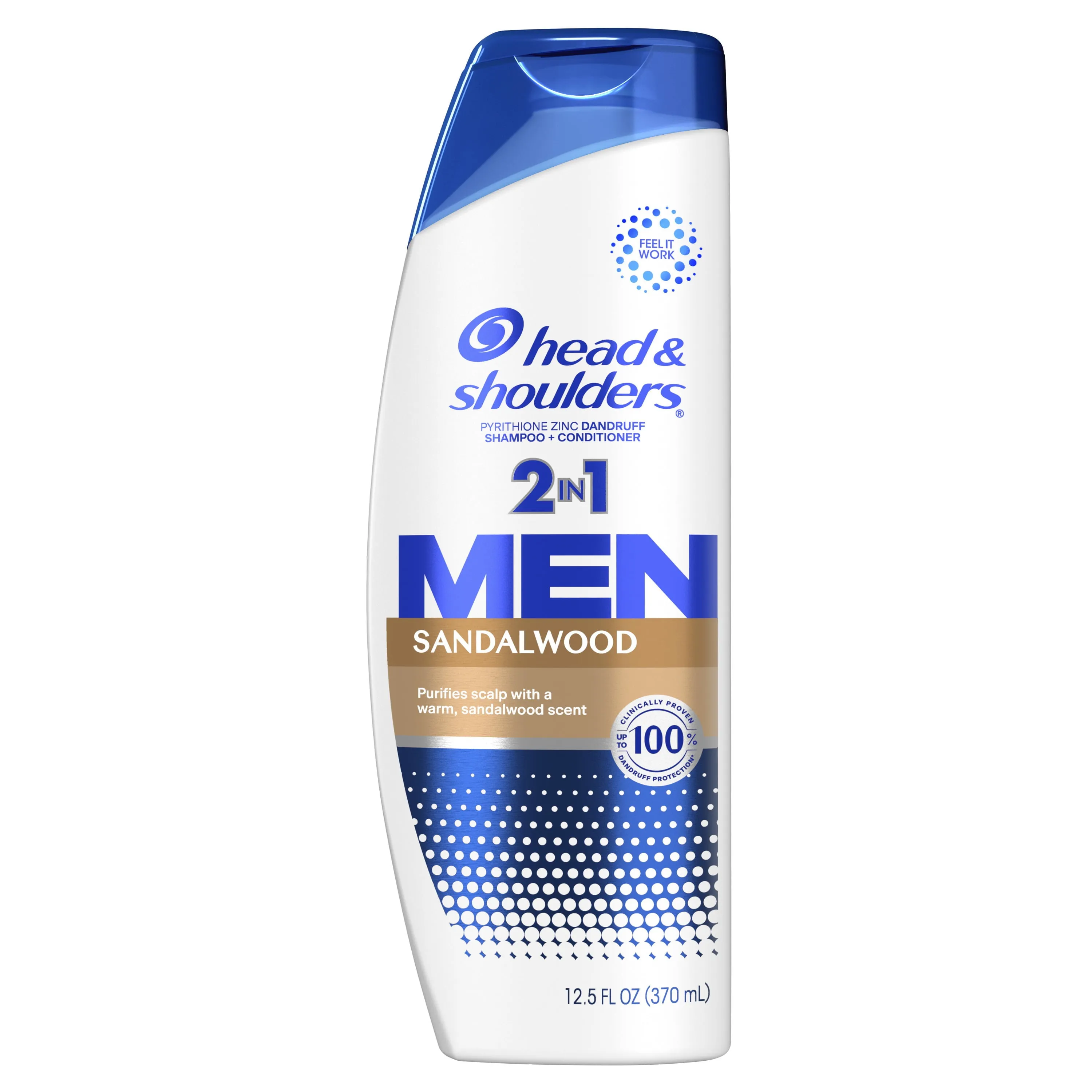Head and Shoulders Mens Dandruff Shampoo, Sandalwood, 12.5 oz
