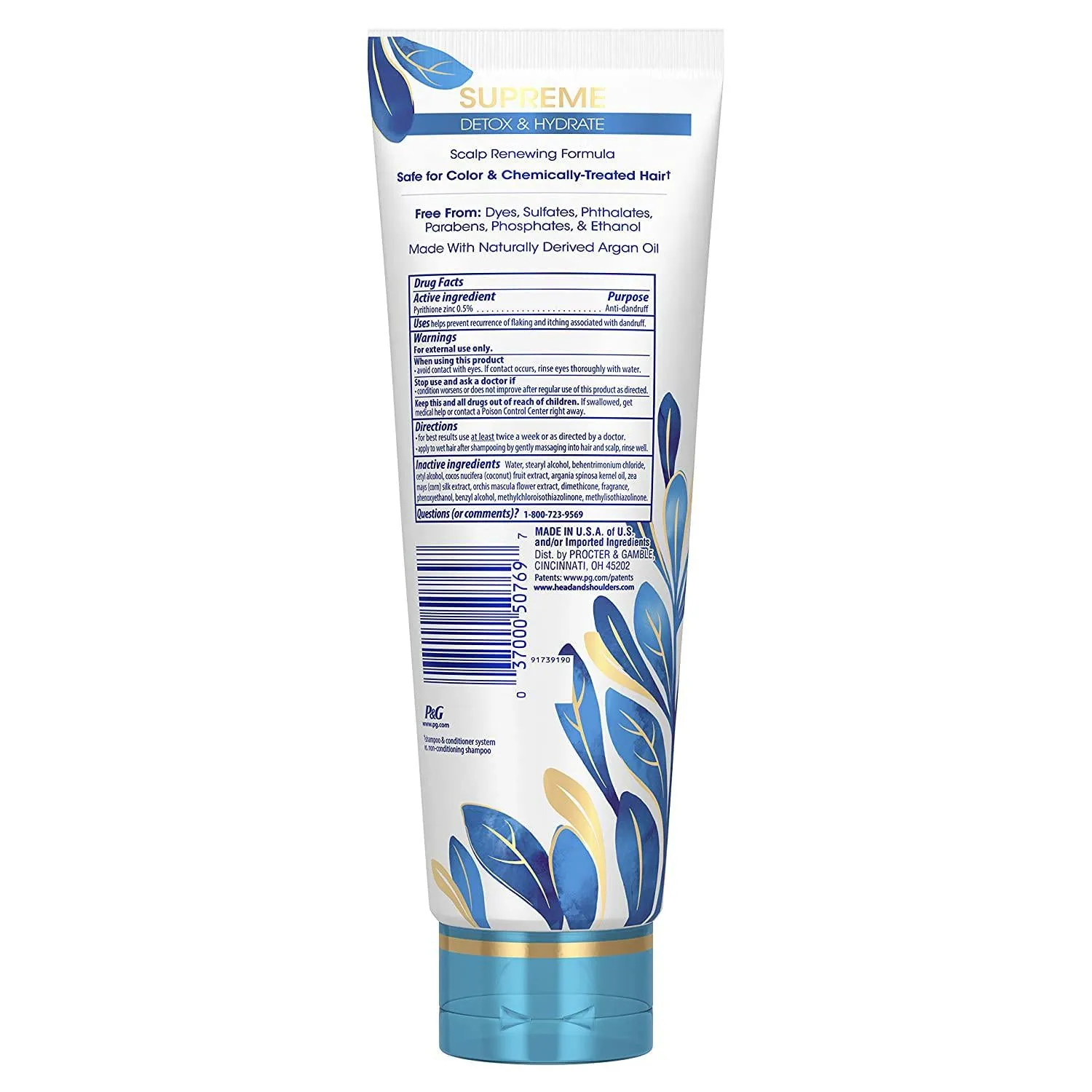Head and Shoulders Supreme Detox & Hydrate Hair & Scalp Conditioner, 9.4 fl oz