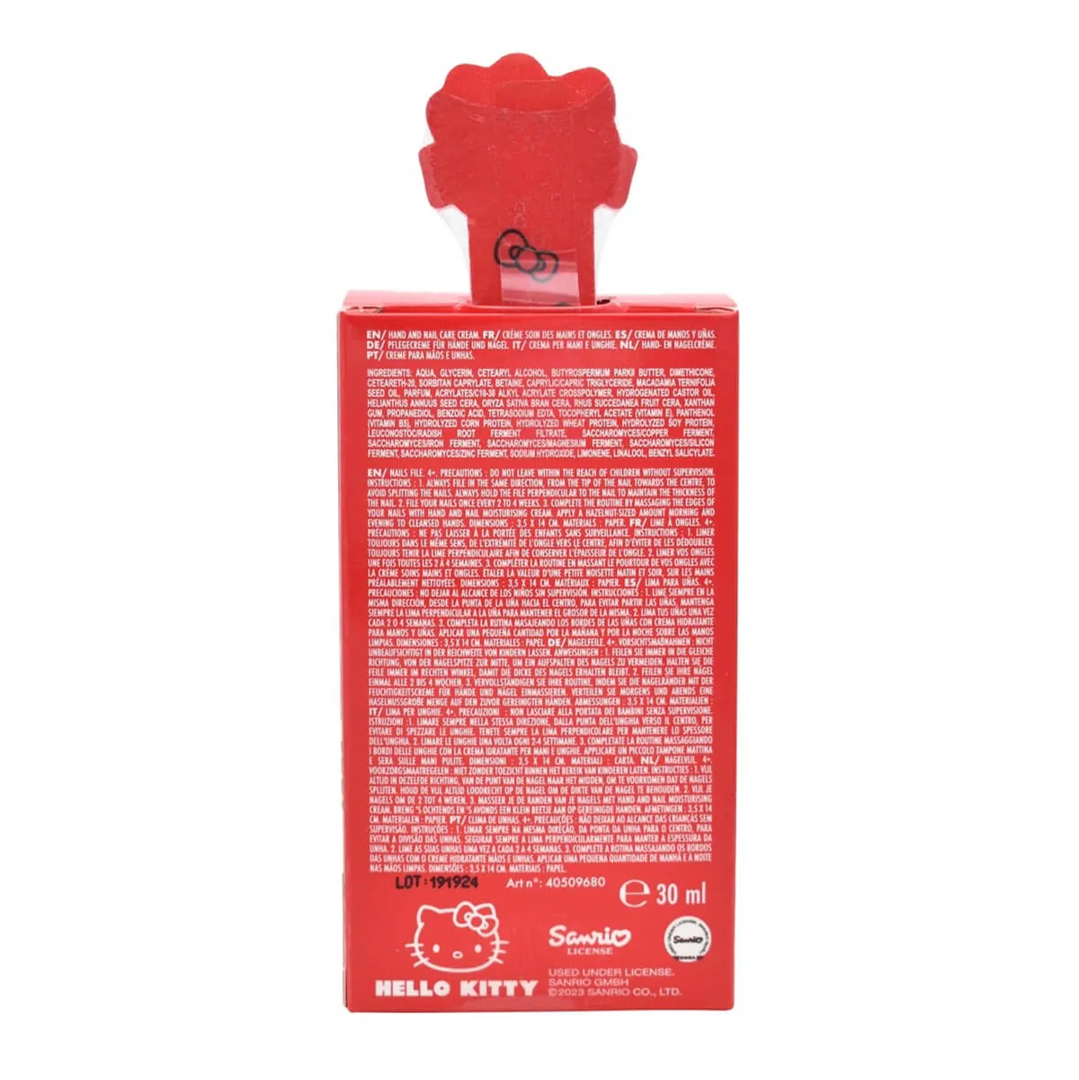 Hello Kitty Hand Cream And Nail File Kit by Take Care
