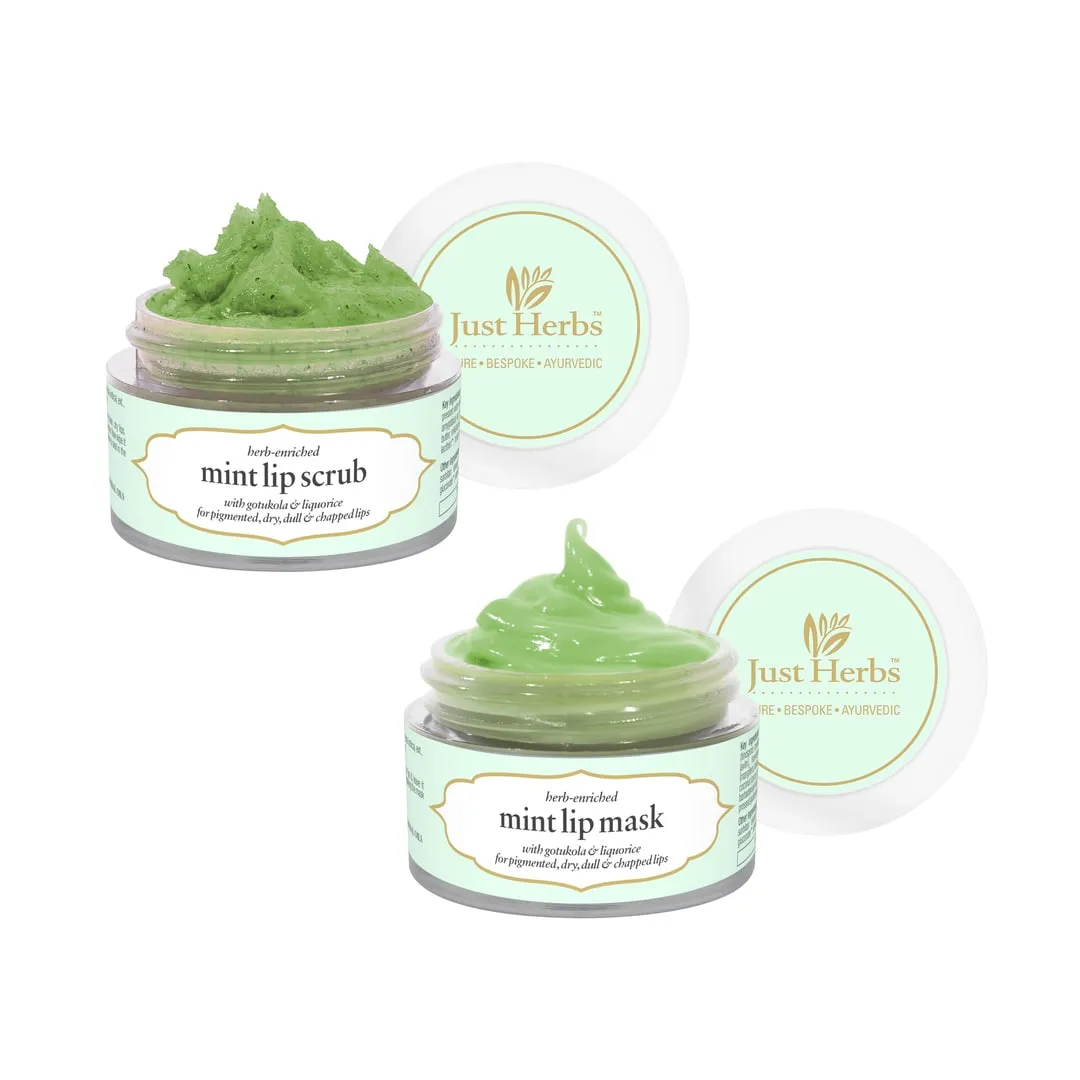 Herb Enriched Lip Scrub & Mask Duo : 30 g