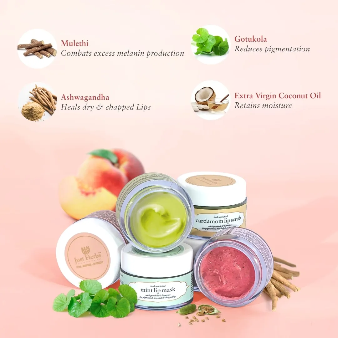 Herb Enriched Lip Scrub & Mask Duo : 30 g