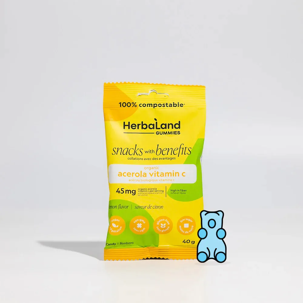 Herbaland - Gummies - Acerola Vitamin C, 40 g