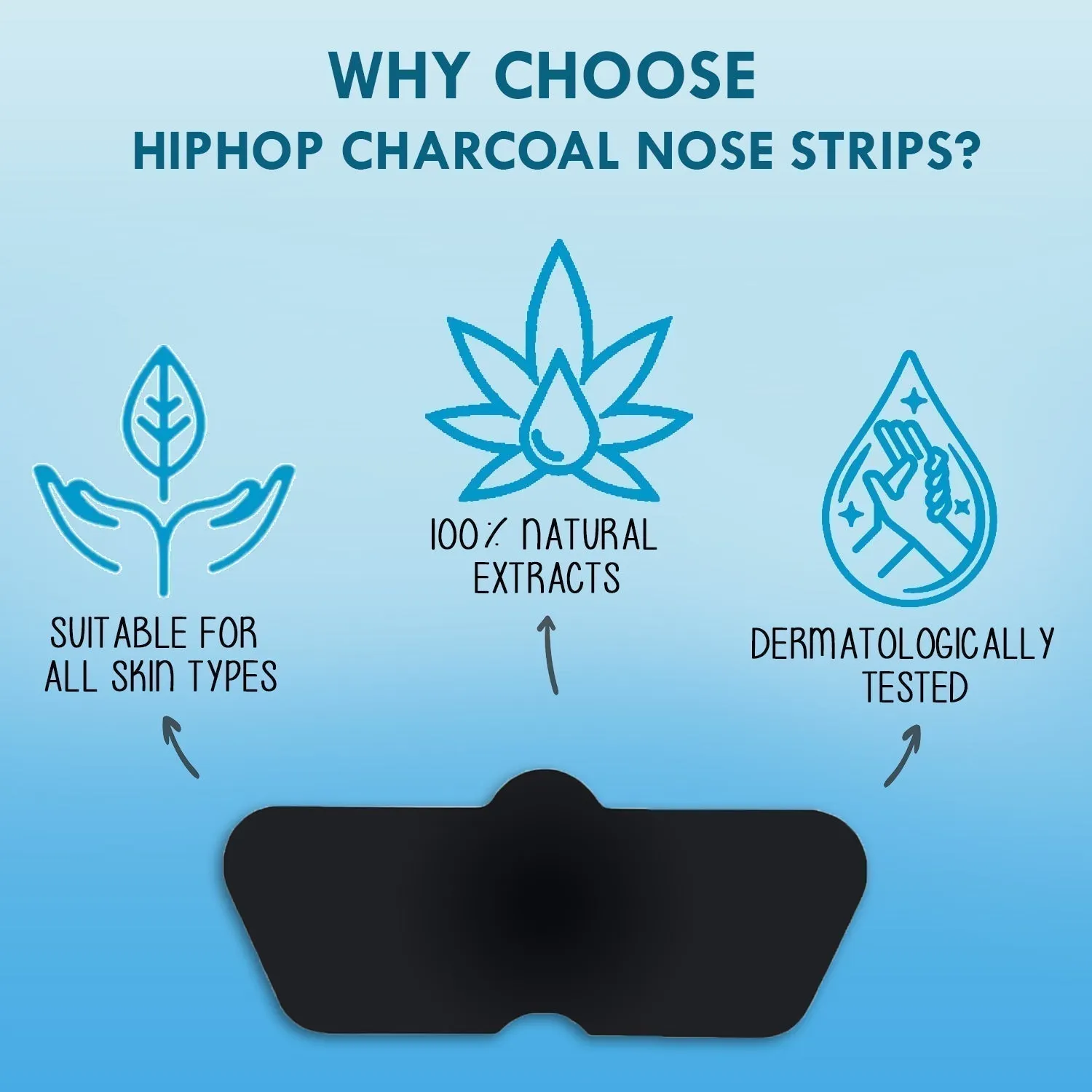 HipHop Blackhead Remover Nose Strips for Men (Activated Charcoal, 6 Strips)   Hair Removal Cream for Men (60gm)